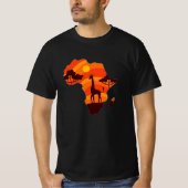 Afrikaanse Zon Heren T-Shirt (Voorkant)