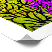 Afrikaanse zon in de tuin van bloemen poster (Hoek)