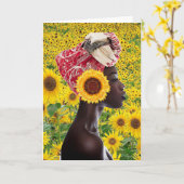 Afrikaanse zonnebloem kaart (Gele Bloem)