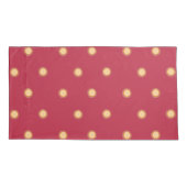 Afrikaanse Zonnebloem - Scarlet Gold - King Pillow Kussensloop (Achterkant-Links)