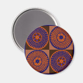 Afrikaanse zonnebloembasket magneet (Voorkant / Achterkant)