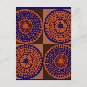 Afrikaanse zonnebloempel briefkaart