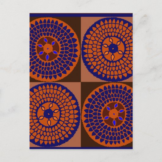 Afrikaanse zonnebloempel briefkaart (Voorkant)