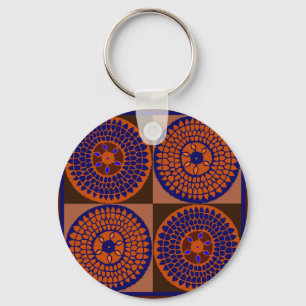 Afrikaanse zonnebloempel sleutelhanger