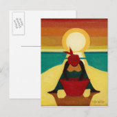 Afrikaanse zonsondergang 2009 briefkaart (Voorkant / Achterkant)