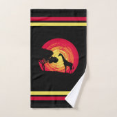 Afrikaanse zonsondergang bad handdoek (Handdoek)