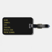 Afrikaanse zonsondergang bagagelabel (Achterkant horizontaal)