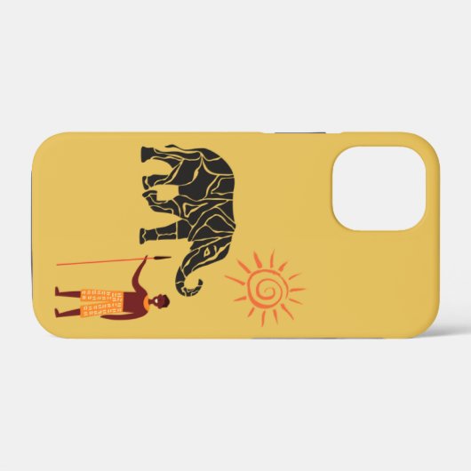 Afrikaanse zonsondergang Case-Mate iPhone case (Achterkant (horizontaal))