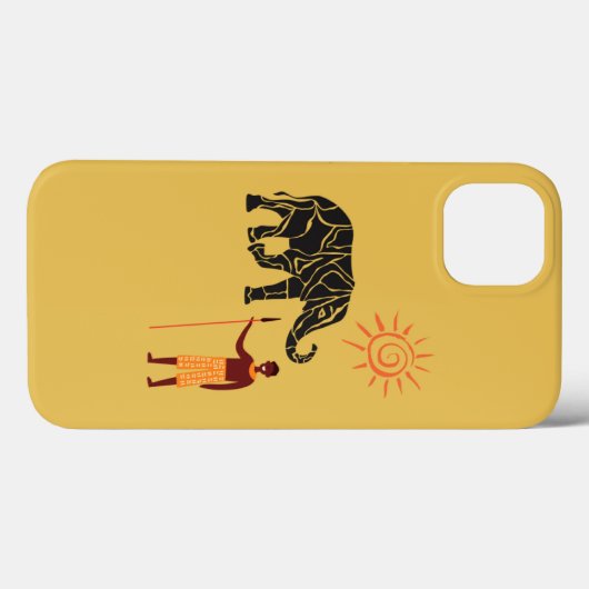 Afrikaanse zonsondergang Case-Mate iPhone case (Achterkant (horizontaal))