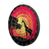 Afrikaanse zonsondergang dartbord (Voorkant Rechts)