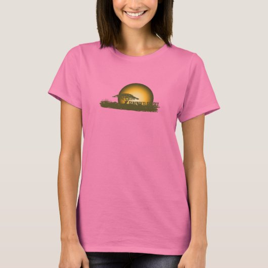 Afrikaanse zonsondergang - Donker T-shirt (Voorkant)
