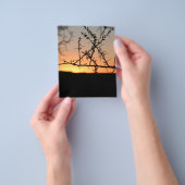 Afrikaanse zonsondergang flyer (Hand)