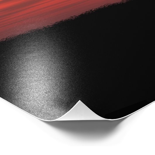 Afrikaanse zonsondergang foto afdruk (Hoek)