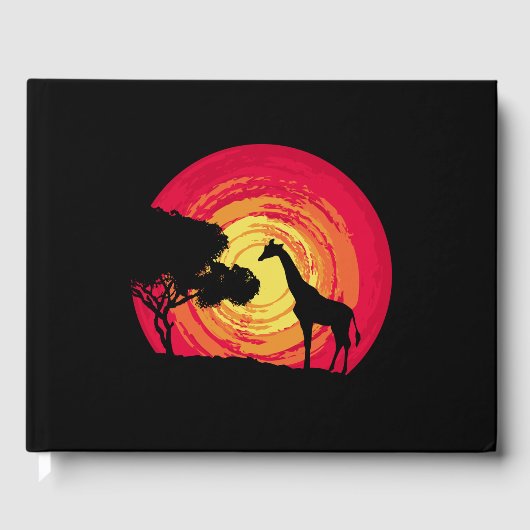 Afrikaanse zonsondergang gastenboek (Voorkant)