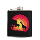 Afrikaanse zonsondergang heupfles (Voorkant)