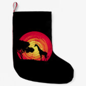 Afrikaanse zonsondergang kleine kerstsok (Voorkant)