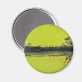 Afrikaanse zonsondergang magneet (Voorkant / Achterkant)