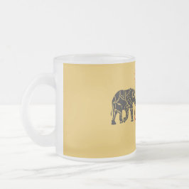 Afrikaanse zonsondergang matglas koffiemok