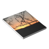 Afrikaanse zonsondergang met doornig acaciaboom si notitieblok (Schuin)