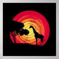 Afrikaanse zonsondergang