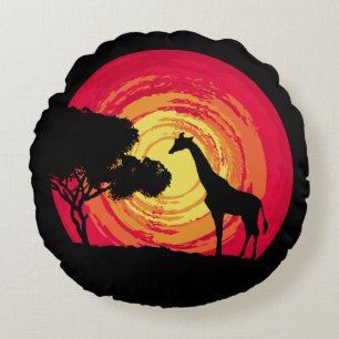 Afrikaanse zonsondergang rond kussen