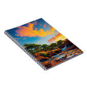 Afrikaanse zonsondergang schildert een rivier notitieboek (Rechterzijde)