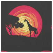 Afrikaanse zonsondergang stof (Close Up)