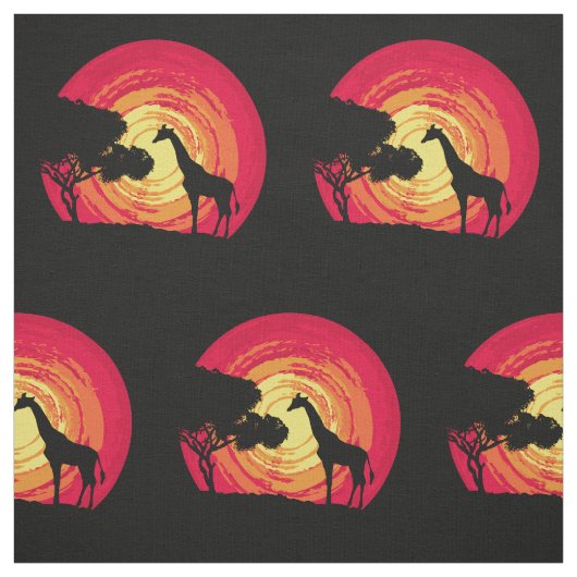 Afrikaanse zonsondergang stof (Swatch)