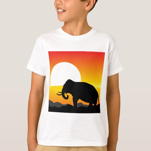 Afrikaanse zonsondergang t-shirt (Voorkant)