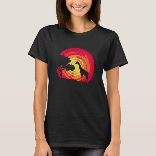 Afrikaanse zonsondergang t-shirt (Voorkant)