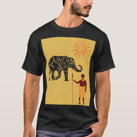 Afrikaanse zonsondergang t-shirt (Voorkant)