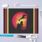 Afrikaanse zonsondergang tissuepapier (Craft)