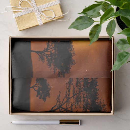 Afrikaanse zonsondergang tissuepapier (Geschenk)