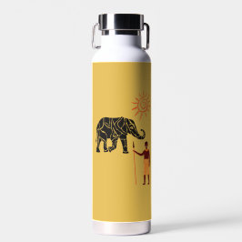 Afrikaanse zonsondergang waterfles