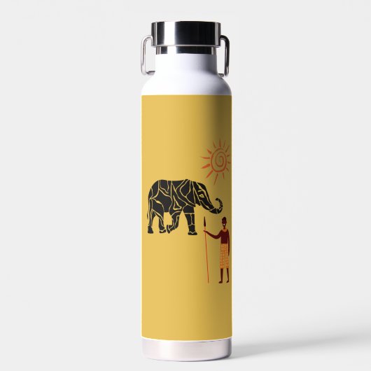 Afrikaanse zonsondergang waterfles (Voorkant)