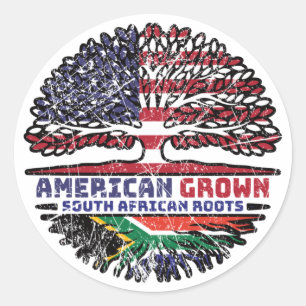 Afrikaanse Zuid-Afrika Verenigde Staten Verenigde Ronde Sticker