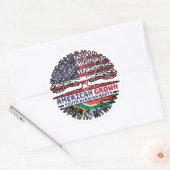 Afrikaanse Zuid-Afrika Verenigde Staten Verenigde Ronde Sticker (Envelop)