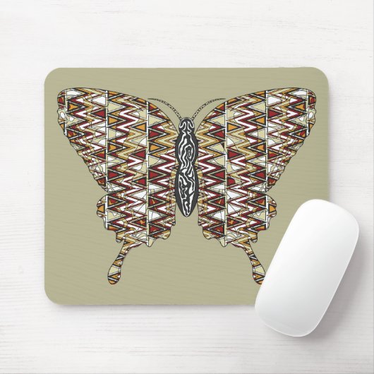 Afrikaanse zwaluwstaart mousepad muismat (Met muis)