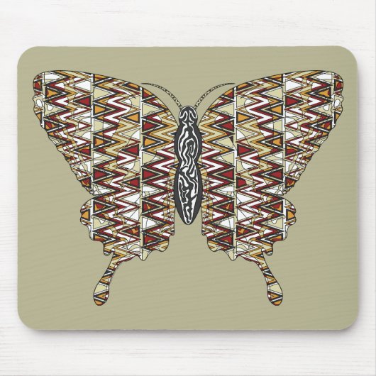 Afrikaanse zwaluwstaart mousepad muismat (Voorkant)