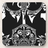 Afrikaanse zwart-wit kunst print bier onderzetter (Voorkant)