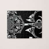 Afrikaanse zwart-wit kunst print legpuzzel (Horizontaal)