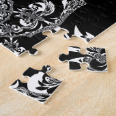 Afrikaanse zwart-wit kunst print legpuzzel (Zijkant)