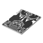 Afrikaanse zwart-wit kunst print notitieblok (Linkerzijde)