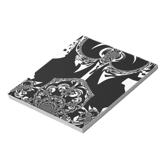 Afrikaanse zwart-wit kunst print notitieblok (Linkerzijde)