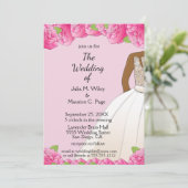 Afrikaanse zwarte en roze bruid en bruin kaart (Staand voorkant)