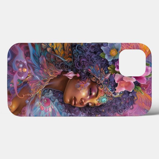 Afrikaanse zwarte godin koningin Fantasy Art C Case-Mate iPhone Case (Achterkant (horizontaal))