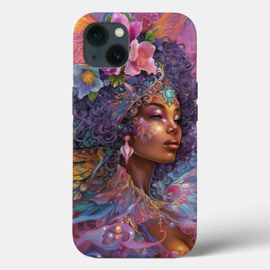 Afrikaanse zwarte godin koningin Fantasy Art C Case-Mate iPhone Case (Achterkant)