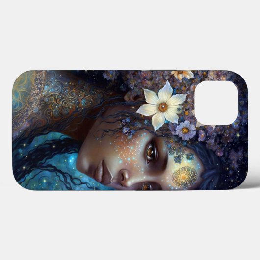 Afrikaanse zwarte godin koningin Fantasy Art Case-Mate iPhone Case (Achterkant (horizontaal))