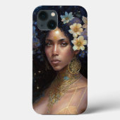 Afrikaanse zwarte godin koningin Fantasy Art Case-Mate iPhone Case (Achterkant)