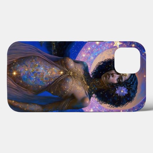Afrikaanse zwarte godin koningin Fantasy Art Case-Mate iPhone Case (Achterkant (horizontaal))